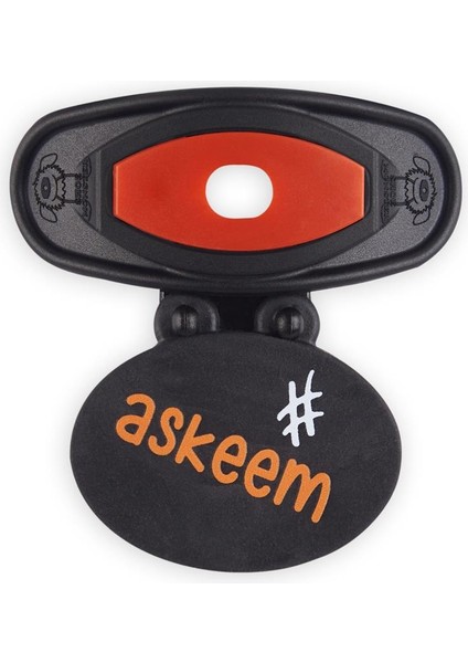Siyah - Koyu Turuncu Askeem Ayakkabı Aksesuarı