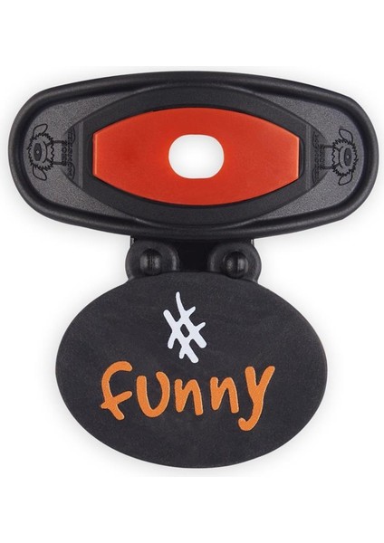 Siyah - Koyu Turuncu Funny Ayakkabı Aksesuarı