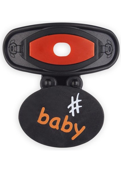 Siyah - Koyu Turuncu Baby Ayakkabı Aksesuarı