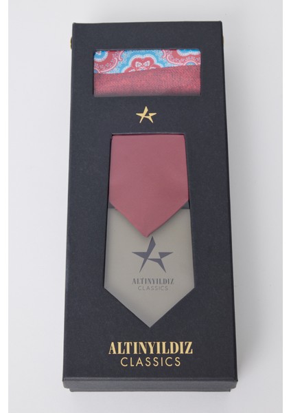 ALTINYILDIZ CLASSICS Erkek Desenli Kravat-mendil-ac Elite (100 ML) Edp Özel Hediye Kutulu Parfüm Set