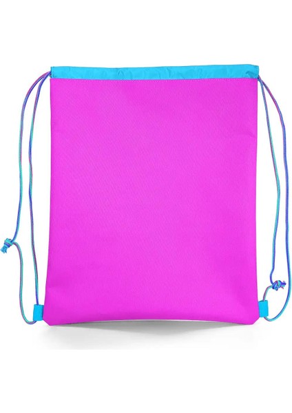 Kids Mor Pembe Anime Kız Desenli Ipli Büzgülü Sırt Çantası 22435 modelleri