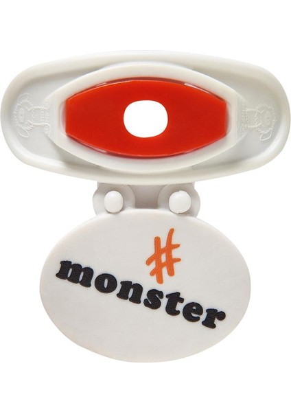 Beyaz - Koyu Turuncu Monster Ayakkabı Aksesuarı