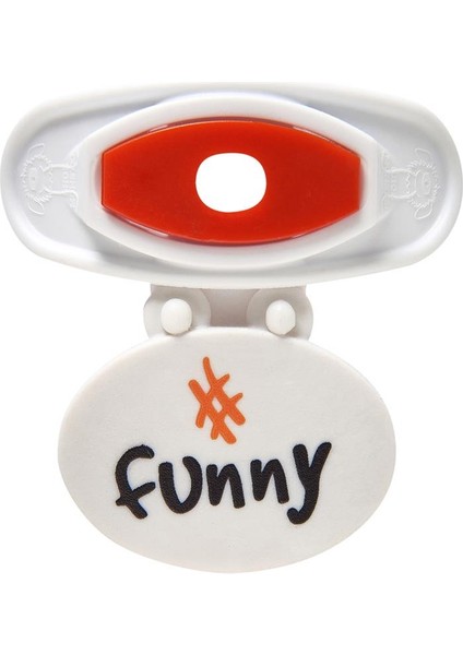 Beyaz - Koyu Turuncu Funny Ayakkabı Aksesuarı