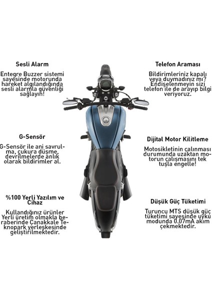 Motosiklet Takip Cihazı (12 Aylık) + Blokaj Kıtı