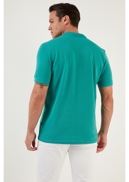 % 100 Pamuk Düğmeli Regular Fit Polo T Shirt Erkek Polo T Shirt 5902127 indirimleri