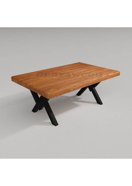 Masif Ahşap Log Orta Sehpa 70*100*45 cm