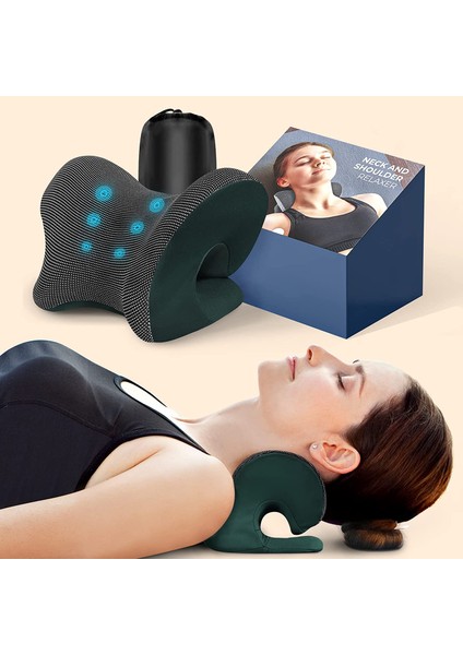 Manyetik Terapi Yastık Kılıfı ile Boyun ve Omuz Rahatlatıcı - Koyu Siyah