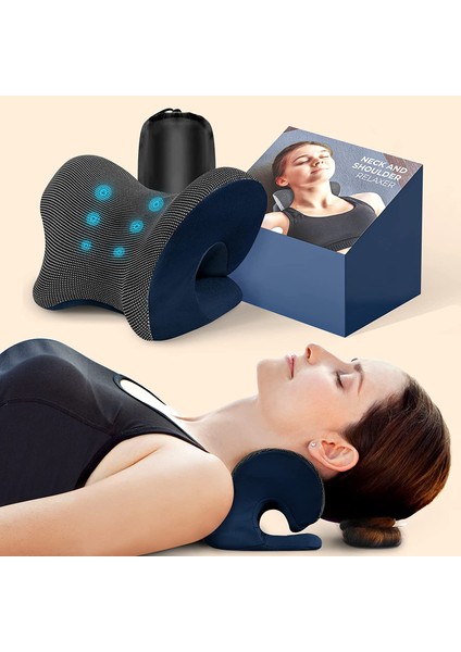 Manyetik Terapi Yastık Kılıfı ile Boyun ve Omuz Rahatlatıcı - Lacivert