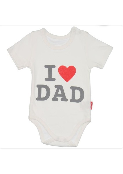 Dad & Mom 2'li Çıtçıtlı Body Beyaz Badi Zıbın Tulum fiyatları