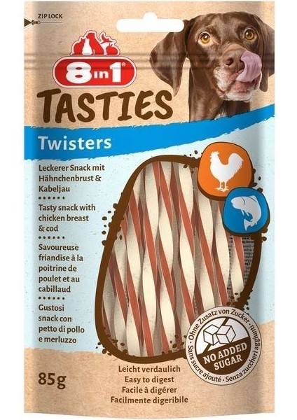 Tasties Twister Tavuk ve Balıklı Köpek Ödülü 85 gr modelleri