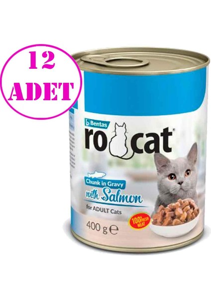 Somonlu Kedi Konservesi 400 gr 12 Ad