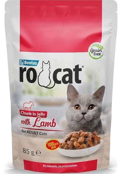 Kuzu Etli Kedi Yaş Maması 85 gr