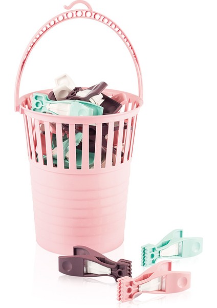 Urve Çamaşır Mandalı Plastik 15 Li Sepetli UR-3278 3184