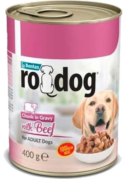 Ro Dog Sığır Etli Köpek Konservesi 400 gr