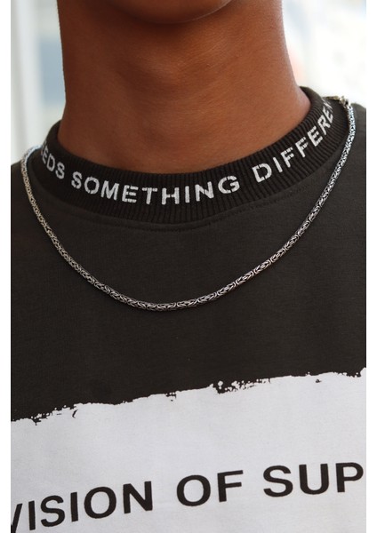 925 Ayar Gümüş Kral Zincir Kolye 201022293 modelleri