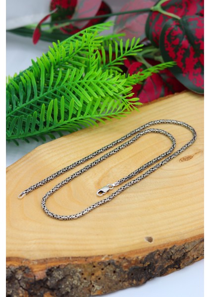 925 Ayar Gümüş Kral Zincir Kolye 201022293 fırsatları