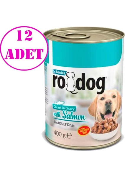 Ro Dog Somonlu Köpek Konservesi 400 gr 12 Ad