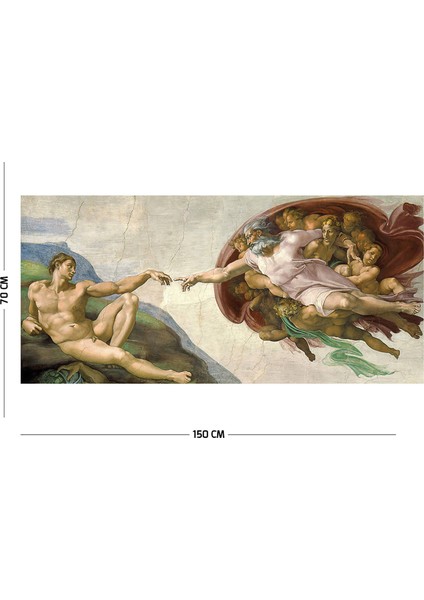 Michelangelo Tanrının Eli Duvar Örtüsü Halısı