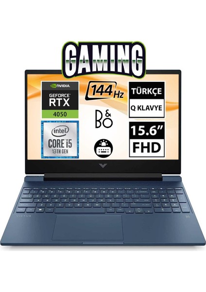 Hp Victus 15-FA1033NT 7N9V2EA03 I5-13500H 32GB 1tbssd RTX4050 15.6" Fullhd Freedos Taşınabilir Bilgisayar