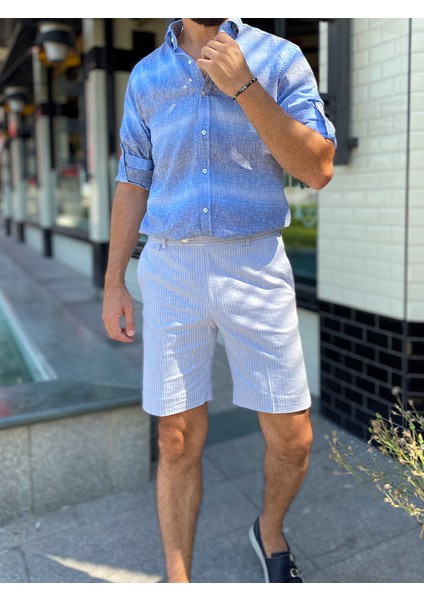 Erkek Casual Bermuda Şort 2198-108