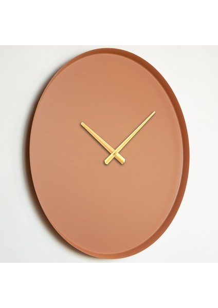 Earthy Metal Kırmızı Duvar Saati - 48 cm - Welcoming Red - Metal Duvar Dekorasyonları - APS111