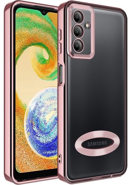 Galaxy A14 Kılıf Köşeleri Renkli Şeffaf Kamera Korumalı Silikon Luxury Kapak