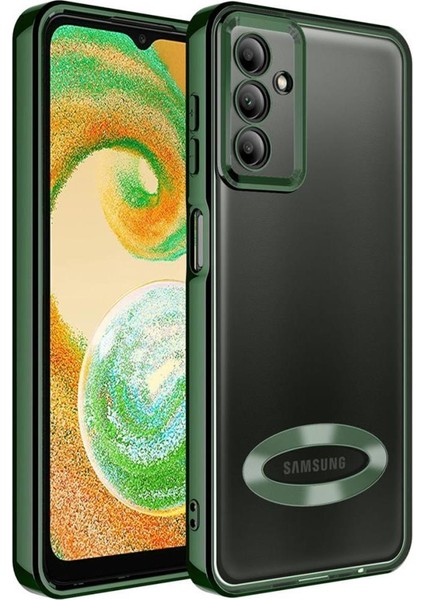 Galaxy A14 Kılıf Köşeleri Renkli Şeffaf Kamera Korumalı Silikon Luxury Kapak