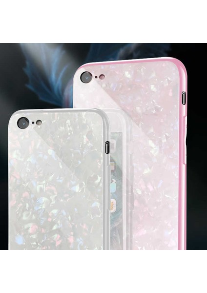 Apple iPhone Se 2020 Mermer Desenli Parlak Kılıf Marbel