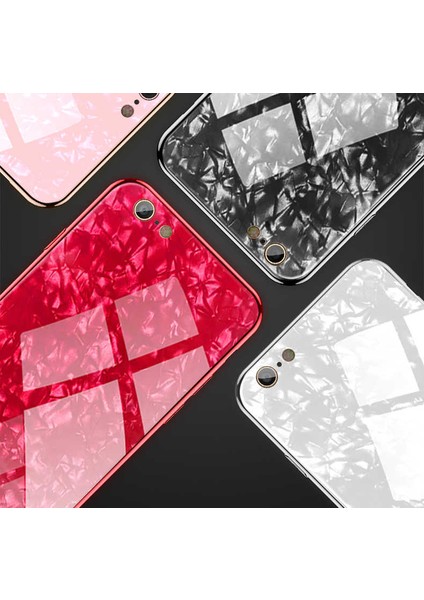 Apple iPhone Se 2020 Mermer Desenli Parlak Kılıf Marbel