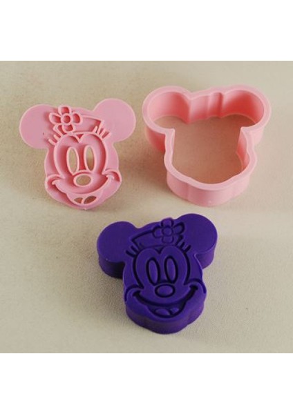 Parti Vitrini Mickey Minnie Mouse Plastik Kalıp Seti