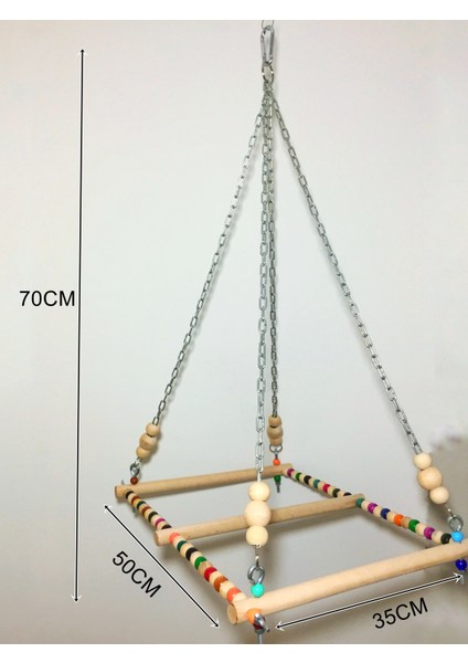 Zincirli Renkli Papağan Salıncağı modelleri