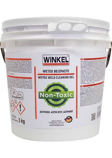 Wetox Kaynak Temizleme Jeli 3kg