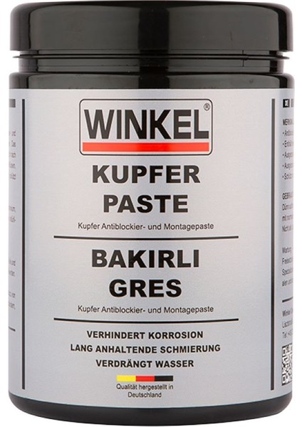 Anti-Seize Bakırlı Gres ve Montaj Pastası 1kg
