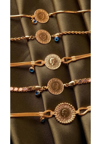 Altın Çeyrekli Kalze Bileklik indirimleri