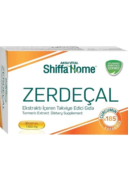 Shiffa Home Zerdeçal Ekstratı Softjel 30 Kapsül 1300 mg