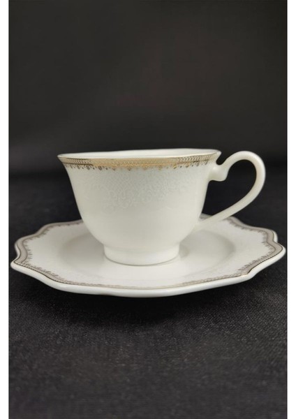 Porselen Desenli 6 Kişilik Gold Yaldızlı Kahve Fincan Takımı - -100 62623 fırsatları