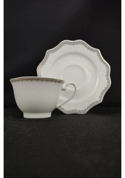 Porselen Desenli 6 Kişilik Gold Yaldızlı Kahve Fincan Takımı - -100 62623 indirimleri