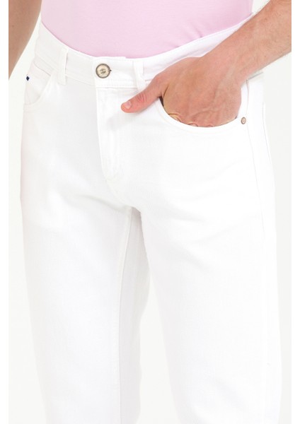 Erkek Beyaz Jean Pantolon 50266691-DN0015 indirimleri