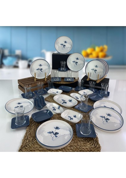 Blue Magic Stackable 47 Parça 12 Kişilik Kahvaltı