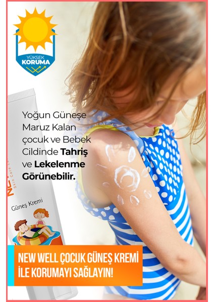 Güneş Koruyucu Çocuk Kremi Spf 50+ (50ML)