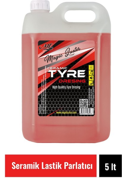 Tyre Dressing 5 Lt Konsantre Lastik Jel Parlatıcı (1*3 ) ( Seramik Içerikli Lastik Parlatıcı )