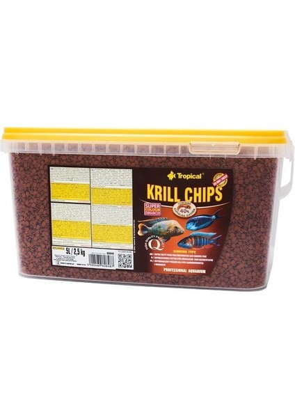Krill Chips Balık Yemi 5 L / 2500 gr