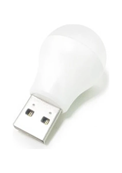 Ampul Tasarımlı Taşınabilir Mini USB LED Işık Lamba Gece Lambası Tüm USB Girişleriyle Uyumlu