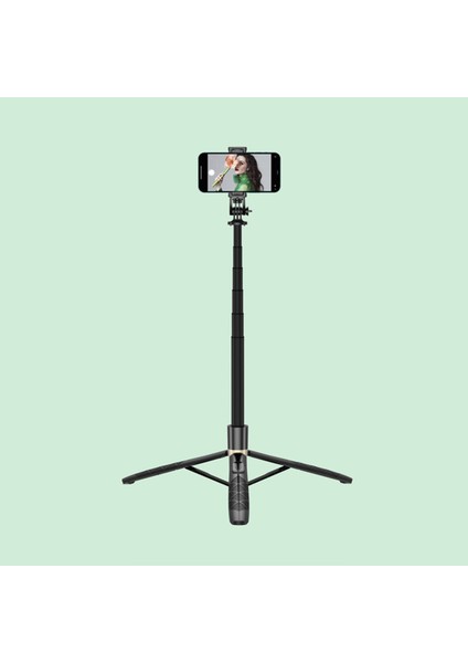 Q16 Çok Amaçlı Tripod Selfie Kumandalı 156 cm Anroid Ios Go Pro Uyumlu Alüminyum Vlogging fiyatları