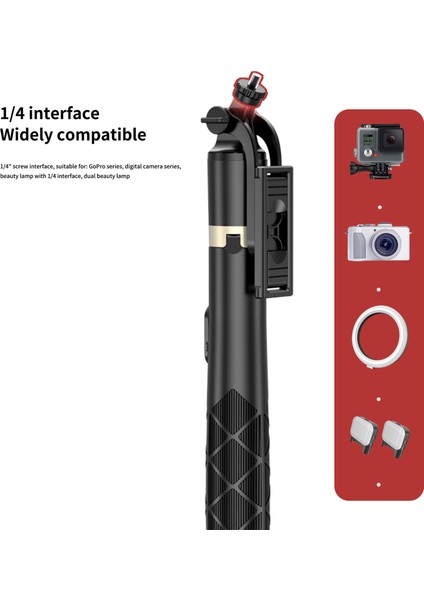 Q16 Çok Amaçlı Tripod Selfie Kumandalı 156 cm Anroid Ios Go Pro Uyumlu Alüminyum Vlogging fırsatları