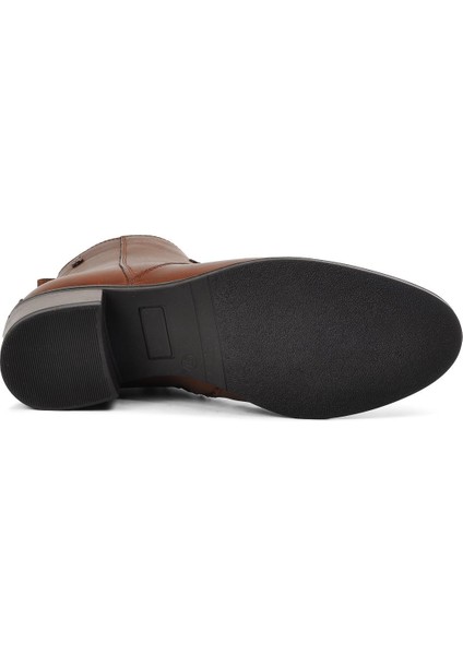 8691 Taba Deri Kadın Bot indirimleri