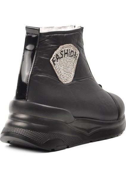 844 Siyah Içi Kürklü Su Itici Kadın Kar Botu fırsatları