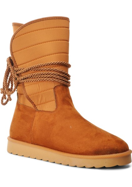 K706 Taba Süet Içi Polarlı Kadın Bot modelleri