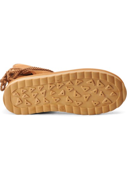 K706 Taba Süet Içi Polarlı Kadın Bot indirimleri