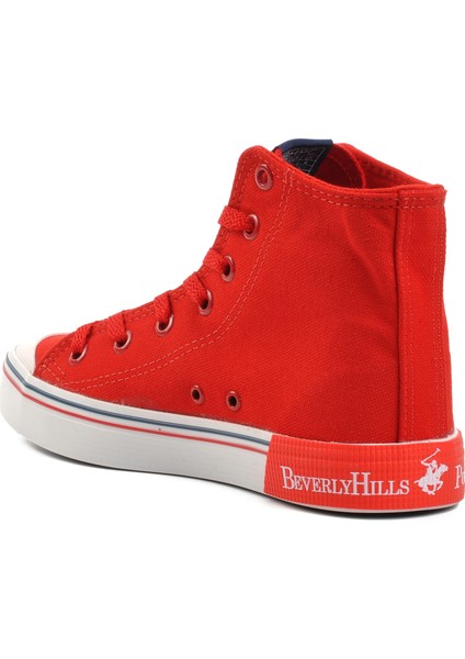 PO-10141 Kırmızı Kadın Bilek Boy Sneaker fırsatları